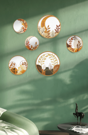 5 PCS Circle Wall Painting