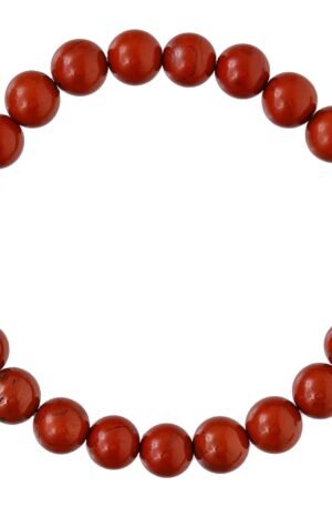 Red Jasper Bracelet for Women Men's Gifts - Protection Healing Crystal Bracelet - 8mm Gemstone Beaded Adjustable