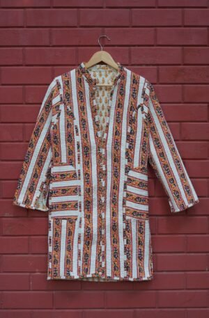 Womens Multti Color Velvet Embroidered Jacket with Floral Design