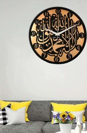 Wooden Silent Non-Ticking Wall Clock for Home Stylish Latest Designer Wall Clock for Home Living Room Bedroom Office Hall