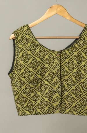 Handmade Block Print Cotton for Women ? Ethnic Floral Printed Top with Long Sleeves